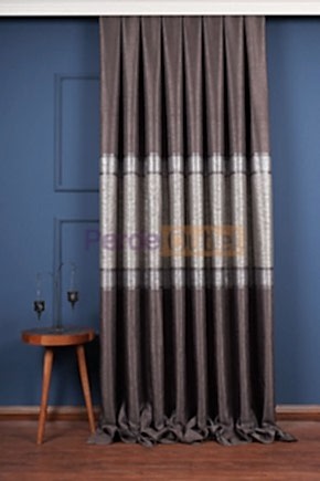 Kahve Bej Pano Fon Perde