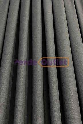 Hazır Ölçü Keten Antrasit Gri Fon Perde