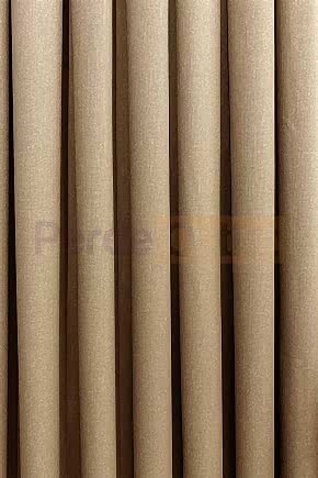 Açık Camel Keten Fon Perde
