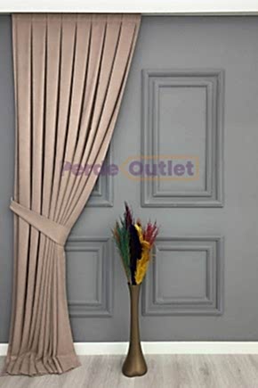 Pudra Düz Fon Perde