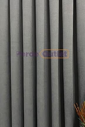 Gri Düz Fon Perde
