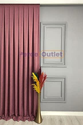 Gül Kurusu Düz Fon Perde