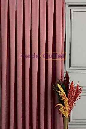 Gül Kurusu Düz Fon Perde