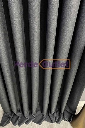 Antrasit Gri Keten Fon Perde