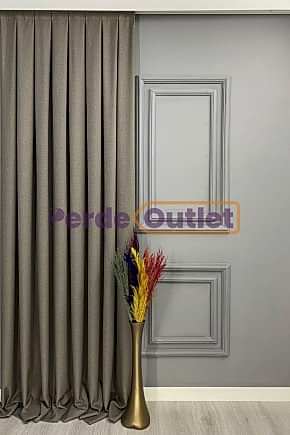 Vizon Keten Fon Perde