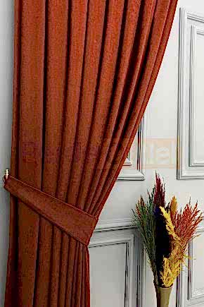 Kiremit Düz Fon Perde