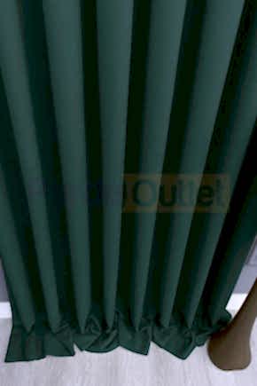 Koyu Petrol Rengi Düz Fon Perde