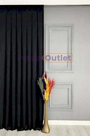 Siyah Düz Fon Perde