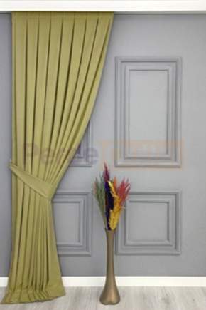 Su Yeşili Düz Fon Perde