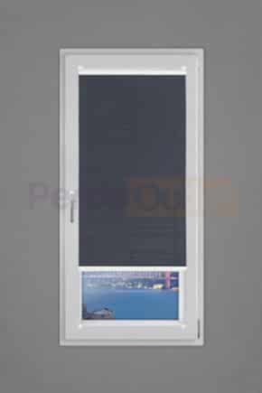 Koyu Gri Füme Plise Perde