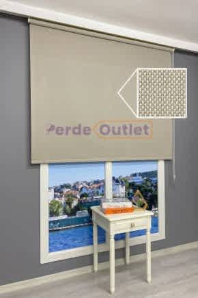 Bej Sun Screen Stor Perde