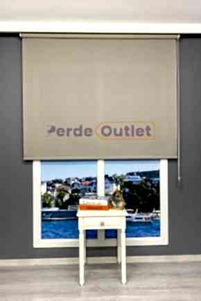 Bej Sun Screen Stor Perde