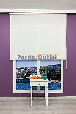 Beyaz Düz Mat Stor Perde