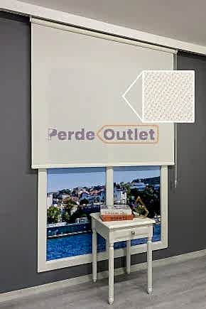 Ekru Sun Screen Stor Perde