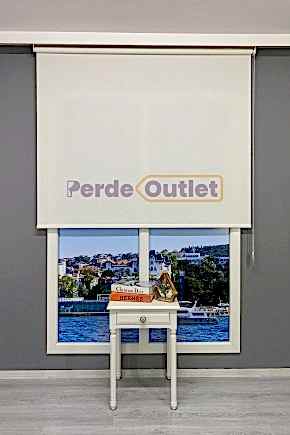 Ekru Sun Screen Stor Perde