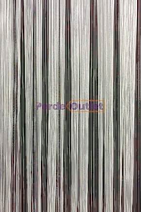 Hazır Ekru Çizgili Tül Perde