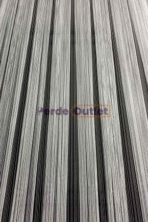 Hazır Ekru Çizgili Tül Perde