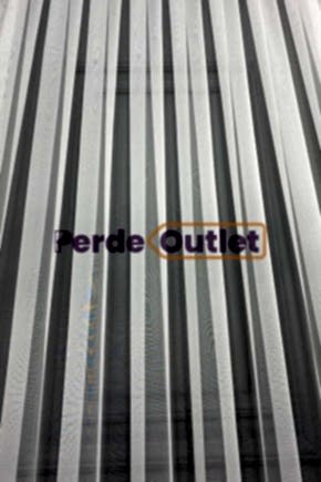 Hazır Ekru Etek İşlemeli Düz Tül Perde