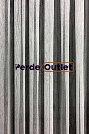 Hazır Ekru İnce Düz Çizgili Tül Perde