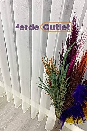 Hazır Ekru İnce Zırh Tül Perde