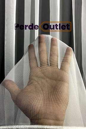 Hazır Ekru İnce Zırh Tül Perde