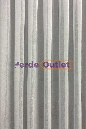 Hazır Ekru Keten Tül Perde