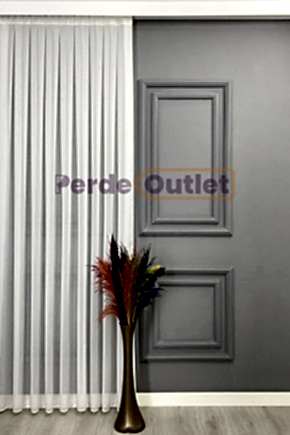 Ekru Bambu Tül Perde