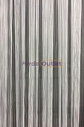 Ekru Çizgili Tül Perde