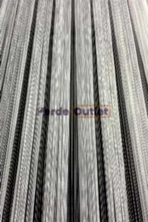 Ekru Çizgili Tül Perde