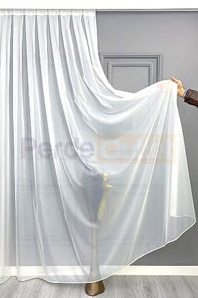 Ekru Düz Tül Perde