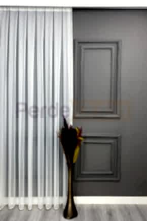 Ekru Düz Tül Perde