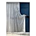 Ekru Etek İşlemeli Düz Tül Perde