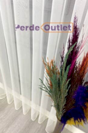 Ekru İnce Zırh Tül Perde