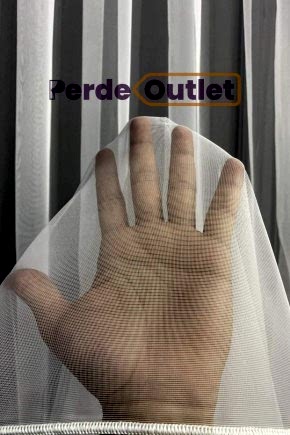Ekru İnce Zırh Tül Perde