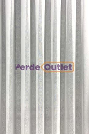 Ekru Kareli Düz Tül Perde