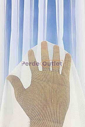 Ekru Keten Kırçıllı Düz Tül Perde