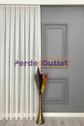 Ekru Keten Tül Perde