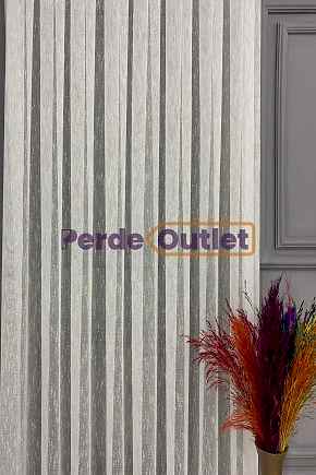 Ekru Şantuk Keten Tül Perde