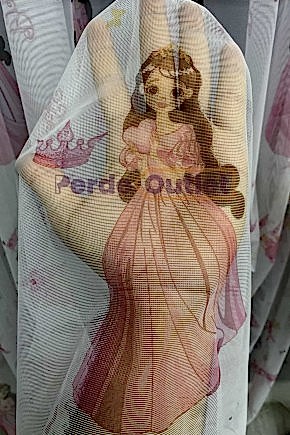 Hazır Prensesli Tül Perde