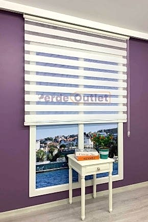 Beyaz Düz Zebra Perde