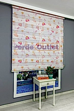 Cindy Baskılı Zebra Perde