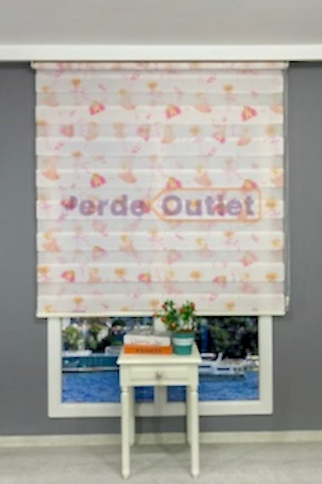 Cindy Baskılı Zebra Perde