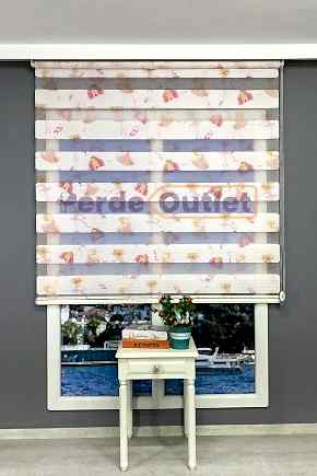 Cindy Baskılı Zebra Perde